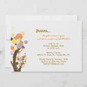 Kleurrijke bomen + Barnwood Surprise Verjaardagsfe Kaart (Achterkant)