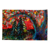 Kleurrijke bomen en rivierschilderijen kussensloop (Achterkant-Links)