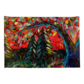 Kleurrijke bomen en rivierschilderijen kussensloop (Achterkant-Rechts)