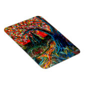 Kleurrijke bomen en rivierschilderijen magneet (Rechterzijde)