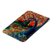 Kleurrijke bomen en rivierschilderijen magneet (Linkerzijde)