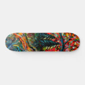 Kleurrijke bomen en rivierschilderijen persoonlijk skateboard (Horizontaal)