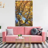 Kleurrijke bomen in het najaar canvas afdruk (Insitu (Woonkamer))