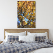 Kleurrijke bomen in het najaar canvas afdruk (Insitu (Slaapkamer))