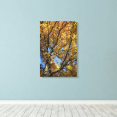 Kleurrijke bomen in het najaar canvas afdruk (Insitu (Houten vloer))
