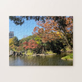 Kleurrijke bomen in Japanse tuin Legpuzzel (Horizontaal)