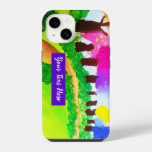 Kleurrijke Bomen - iPhone Hoesje