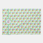 Kleurrijke bomen Kerst Keuken Handdoek (Horizontaal)