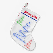 Kleurrijke Bomen - Kleine Kerstsok (Voorkant (Hangend))