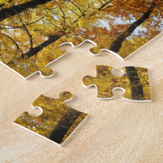 Kleurrijke bomen legpuzzel (Zijkant)