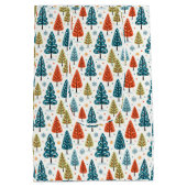 Kleurrijke Bomen Medium Cadeauzakje (Achterkant)