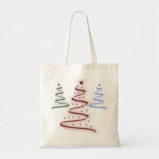 Kleurrijke bomen- tote bag (Voorkant)