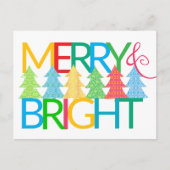 Kleurrijke bomen vakantie Briefkaart (Voorkant)