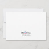 Kleurrijke bomen vakantie uitnodiging (Achterkant)