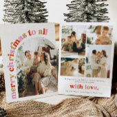 Kleurrijke Boog Foto Kerstkaart