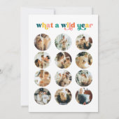 Kleurrijke boogfoto Vrolijke kerst Kaart (Achterkant)