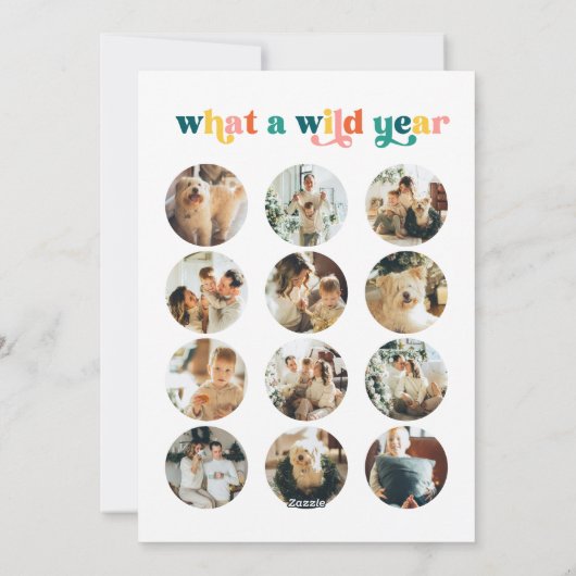 Kleurrijke boogfoto Vrolijke kerst Kaart (Achterkant)