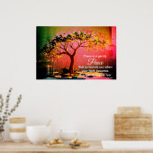 *~* Kleurrijke Boom AP81 Etherisch Modern Citaat Poster (Keuken)