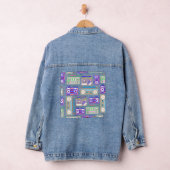 Kleurrijke Boom Box Denim Jean Jacket (Hangar)
