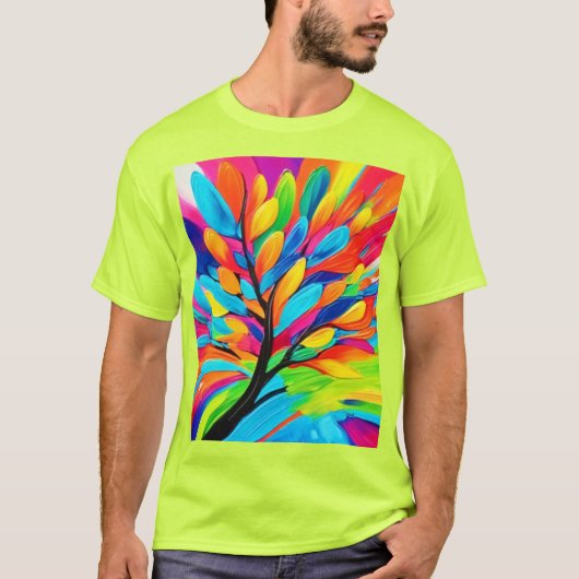 Kleurrijke Boom der Dromen T-shirt (Voorkant)