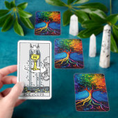 Kleurrijke Boom des Levens Wortels Kennis Wijsheid Pokerkaarten (Insitu)