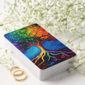 Kleurrijke Boom des Levens Wortels Kennis Wijsheid Pokerkaarten (Insitu (Huwelijk))