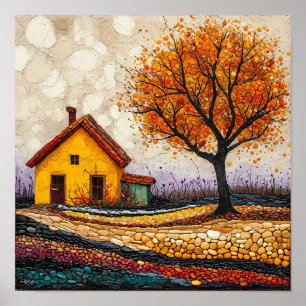 Kleurrijke Boom Magische Droom Natuur Huis Decorat Poster