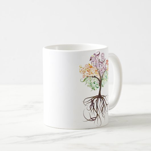 Kleurrijke boom met Mok van wortelen (Voorkant rechts)