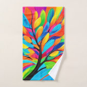 Kleurrijke boom van dromen bad handdoek (Handdoek)