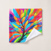 Kleurrijke boom van dromen bad handdoek (Wasdoekje)