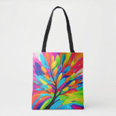 Kleurrijke boom van dromen tote bag (Voorkant)