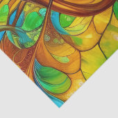 Kleurrijke boom van het Glas in lood van het Leven Tissuepapier (Detail)