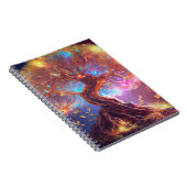 Kleurrijke boom van het Leven Ancient Ggloed Notitieboek (Rechterzijde)