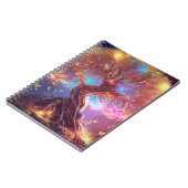 Kleurrijke boom van het Leven Ancient Ggloed Notitieboek (Linkerzijde)