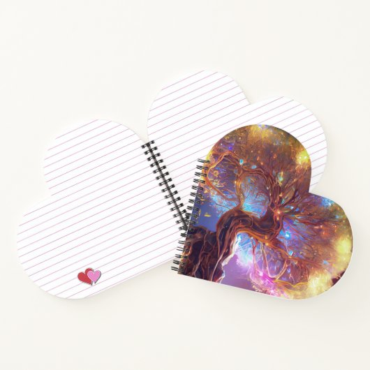 Kleurrijke boom van het oude Notitieboek van het l (Binnen)