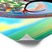 Kleurrijke boom van het Poster van het Leven (Hoek)