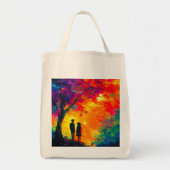 Kleurrijke boom van liefde tote bag (Voorkant)