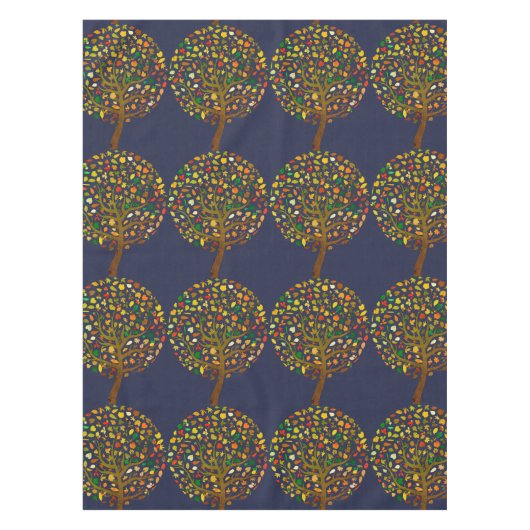 Kleurrijke boom voor Tu Bishvat Tafelkleed (Voorkant)