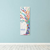 Kleurrijke Boom Yoga Studio Canvas Afdruk (Insitu (Houten vloer))