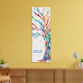 Kleurrijke Boom Yoga Studio Canvas Afdruk (Insitu (Woonkamer))