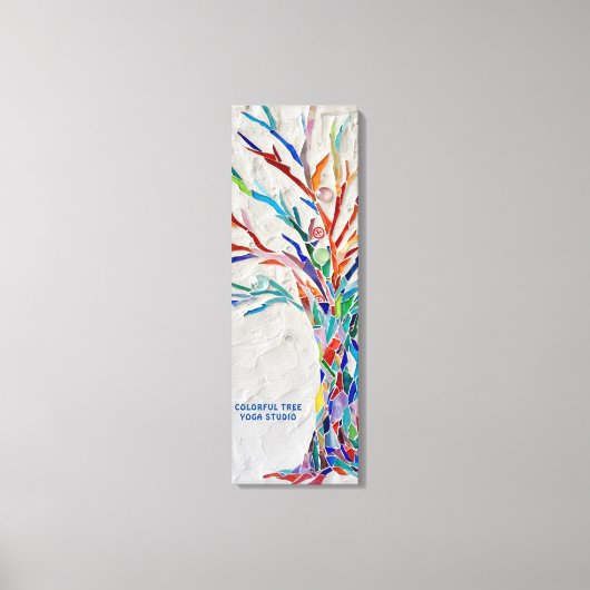 Kleurrijke Boom Yoga Studio Canvas Afdruk (Voorkant)