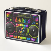 Kleurrijke Boombox Muziekspeler Persoonlijk voor K (Achterkant)