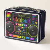 Kleurrijke Boombox Muziekspeler Persoonlijk voor K (Voorkant)
