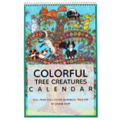 Kleurrijke boomcreaties Kunst voor dieren 2022  Kalender (Hoes)