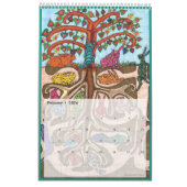 Kleurrijke boomcreaties Kunst voor dieren 2022  Kalender (Feb 2026)