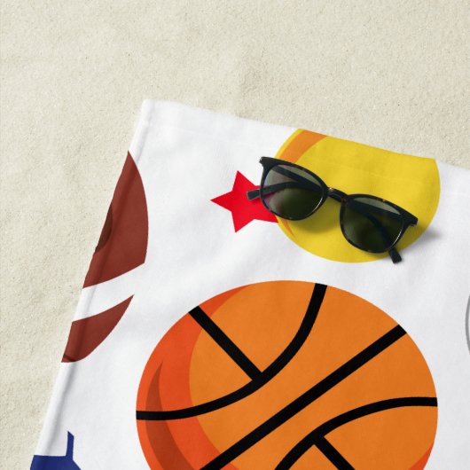 Kleurrijke borden Persoonlijk Multisport Beach Tow Strandlaken (In situ)