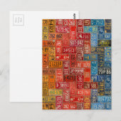 Kleurrijke Borden uit alle 50 staten Briefkaart (Voorkant / Achterkant)