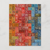 Kleurrijke Borden uit alle 50 staten Briefkaart (Voorkant)