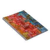 Kleurrijke Borden uit alle 50 staten Notitieboek (Rechterzijde)