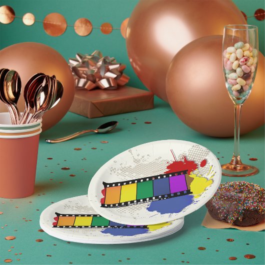 Kleurrijke Borden voor filmstrips Papieren Bordje